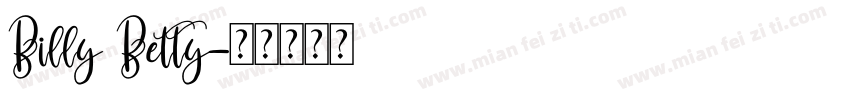 Billy Betty字体转换